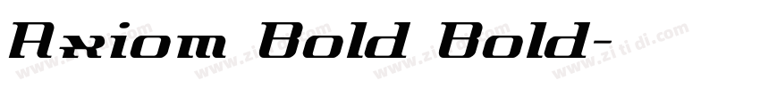 Axiom Bold Bold字体转换